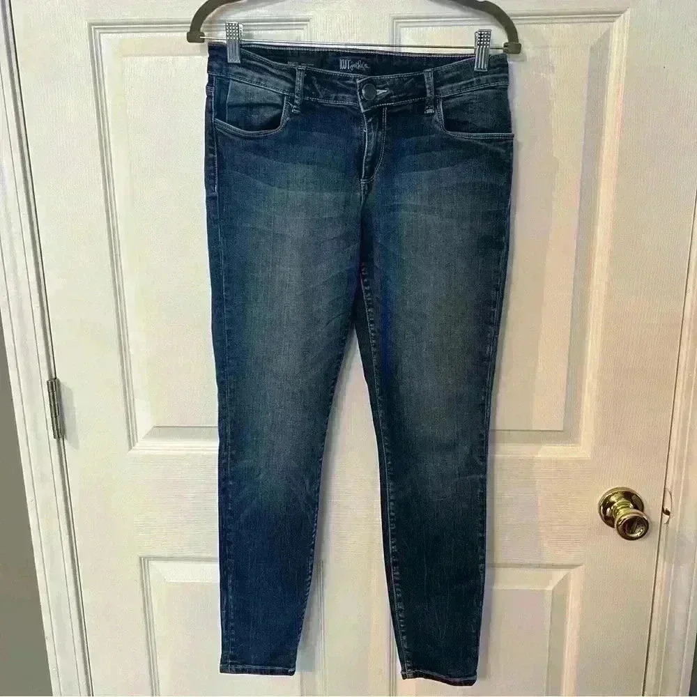 Kut From The Kloth Brigitte Ankle Skinny Jean, Medium Wash, Womens Size 6, GUC